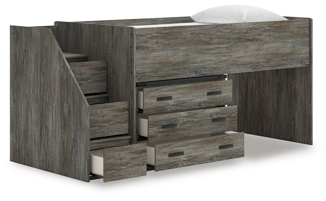 Frandern Twin Loft Bed with Drawer Storage - alternate view 3