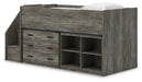 Frandern Twin Loft Bed with Bookcase and Drawer Storage - alternate view 5