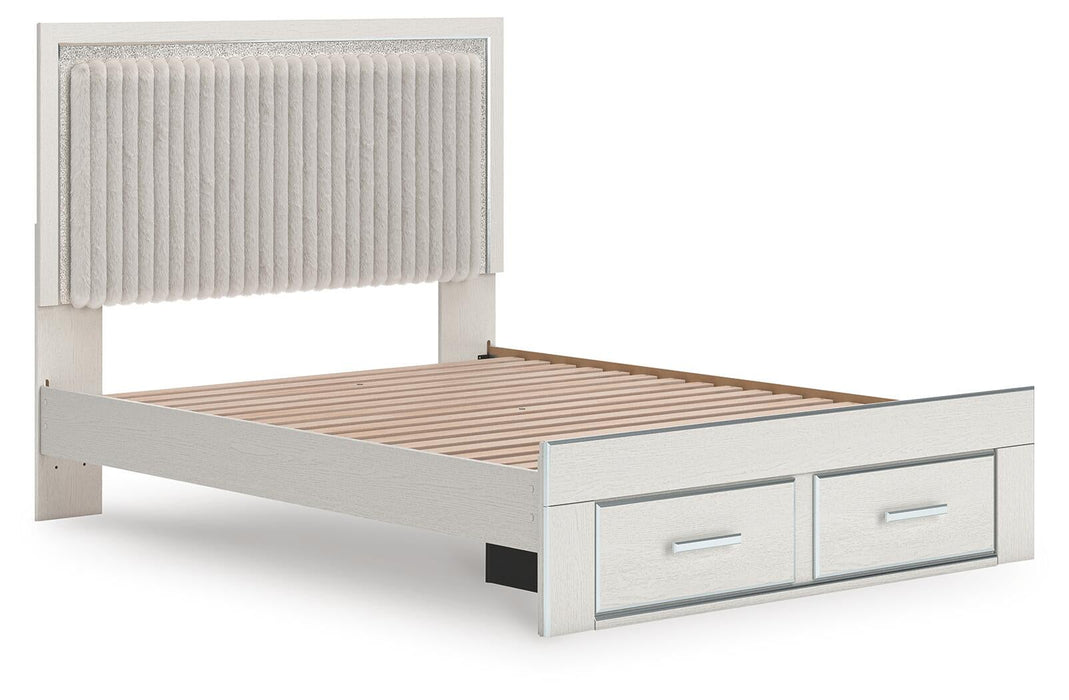 Zuraleus Queen Upholstered Panel Platform Storage Bed - alternate view 5