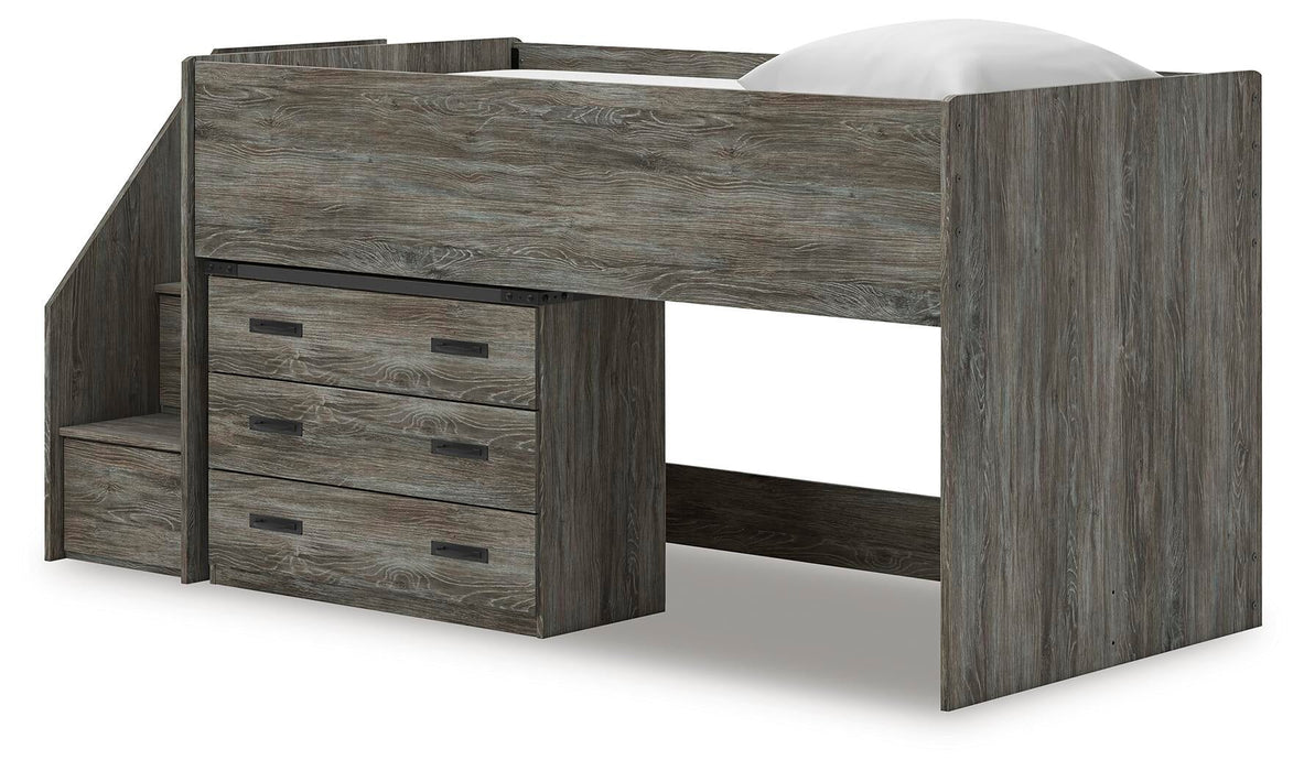 Frandern Twin Loft Bed with Drawer Storage - alternate view 4