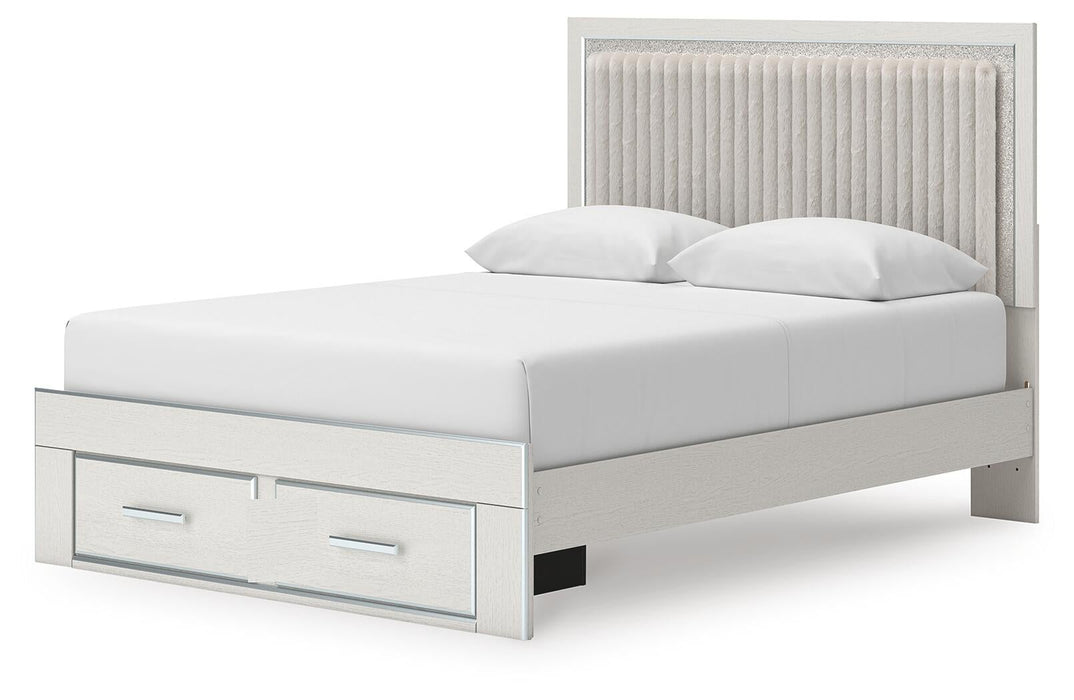 Zuraleus Queen Upholstered Panel Platform Storage Bed - alternate view 6