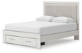 Zuraleus Queen Upholstered Panel Platform Storage Bed - alternate view 6