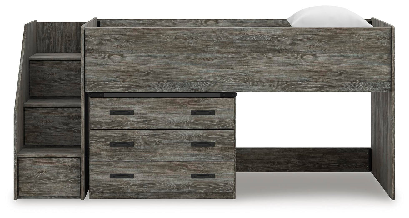 Frandern Twin Loft Bed with Drawer Storage - alternate view 6