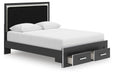 Zuraleus Queen Upholstered Panel Storage Bed - alternate view 5
