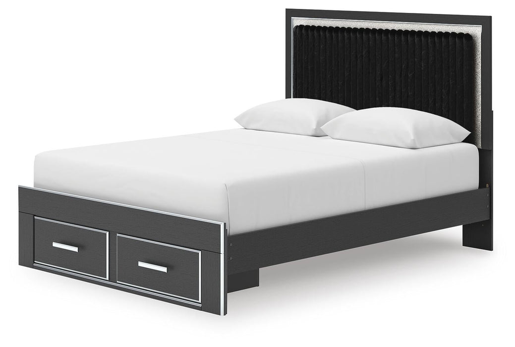 Zuraleus Queen Upholstered Panel Storage Bed - alternate view 4