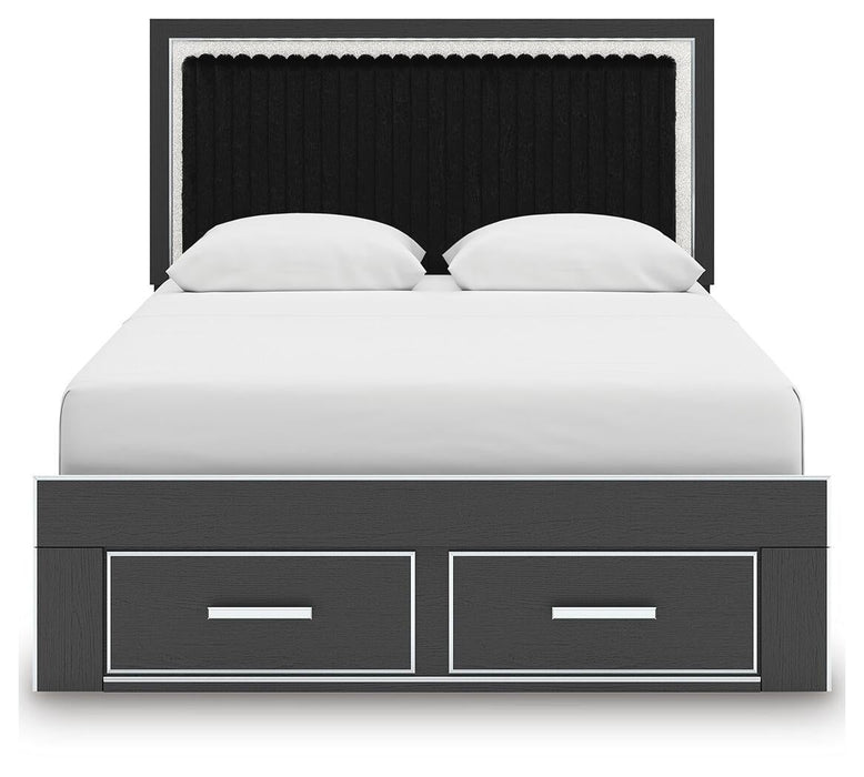 Zuraleus Queen Upholstered Panel Storage Bed - alternate view 6