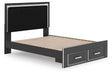 Zuraleus Queen Upholstered Panel Storage Bed - alternate view 3