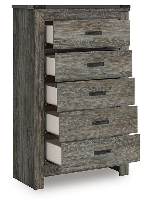 Frandern Five Drawer Chest - alternate view 3