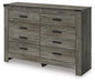 Frandern Six Drawer Dresser - alternate view 3