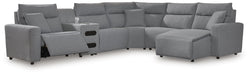 Modmax II 6-Piece Reclining Sectional with Chaise and Audio Console