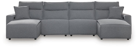 Modmax II 4-Piece Reclining Sectional with Double Chaise - alternate view 2