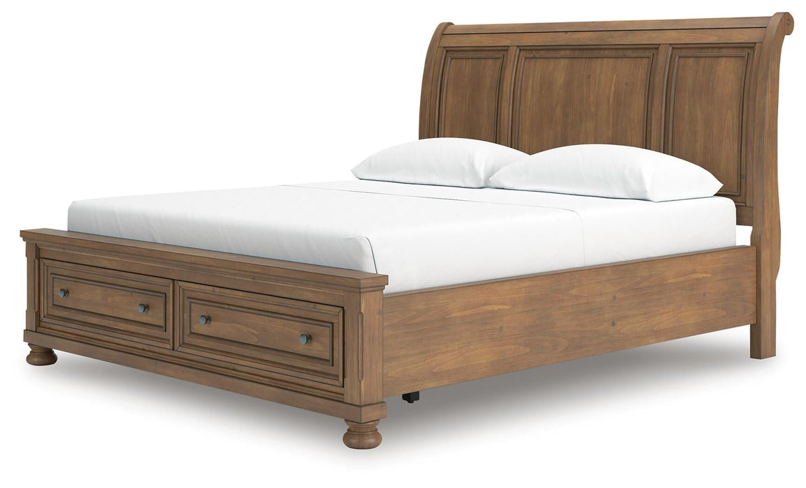 Feddinger California King Storage Sleigh Bed - alternate view 5