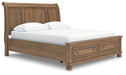 Feddinger California King Storage Sleigh Bed - alternate view 2