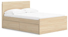 Onita Full Panel Platform Bed with 1 Side Storage - alternate view 2