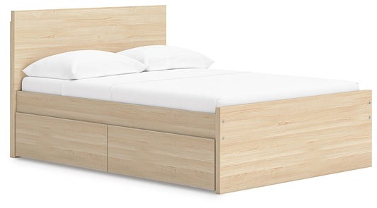 Onita Full Panel Platform Bed with 1 Side Storage - alternate view 2