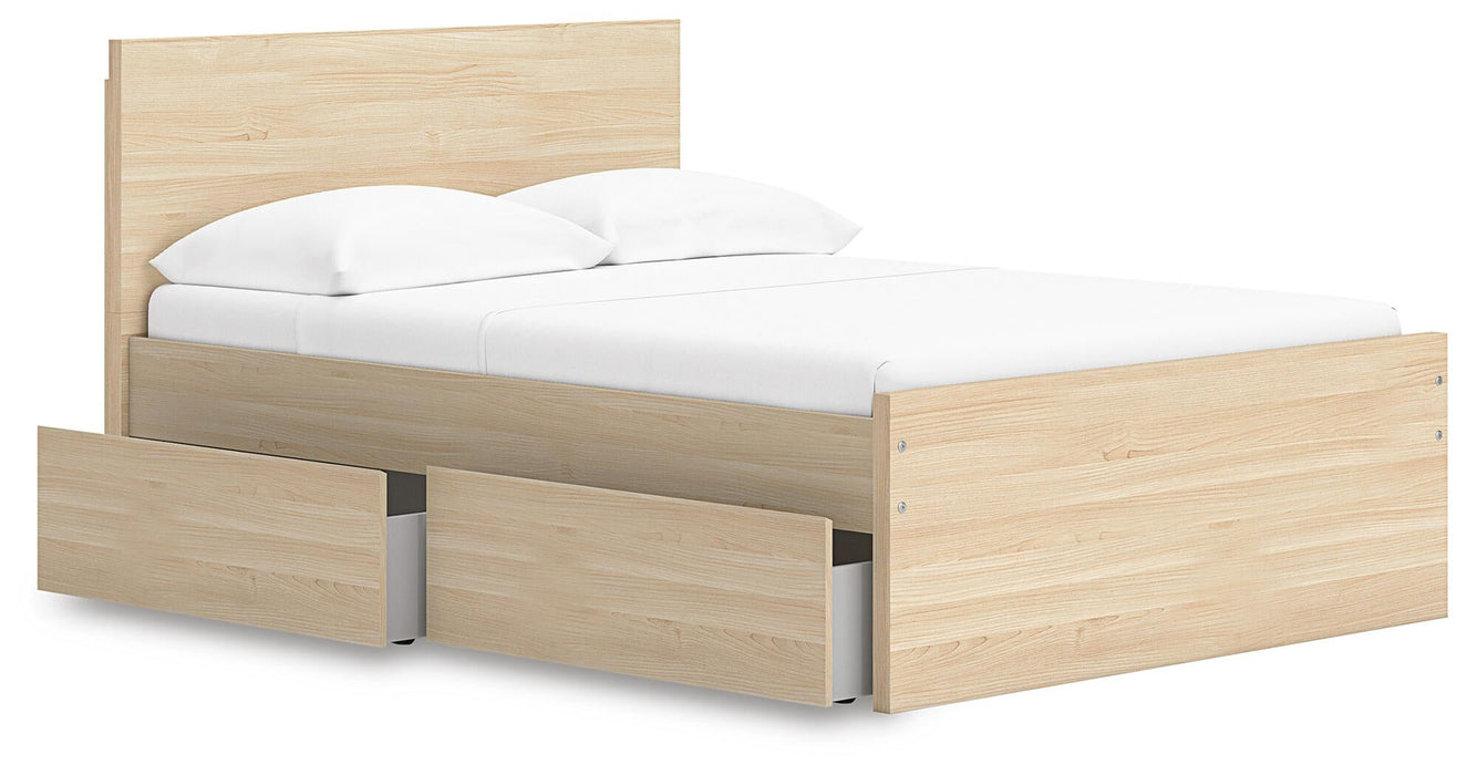 Onita Full Panel Platform Bed with 1 Side Storage - alternate view 3