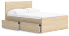 Onita Full Panel Platform Bed with 1 Side Storage - alternate view 3