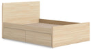 Onita Full Panel Platform Bed with 1 Side Storage - alternate view 4