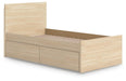Onita Twin Panel Platform Bed with 1 Side Storage - alternate view 4