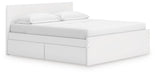 Onita King Panel Platform Bed with Storage - alternate view 2