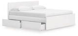 Onita King Panel Platform Bed with Storage - alternate view 3