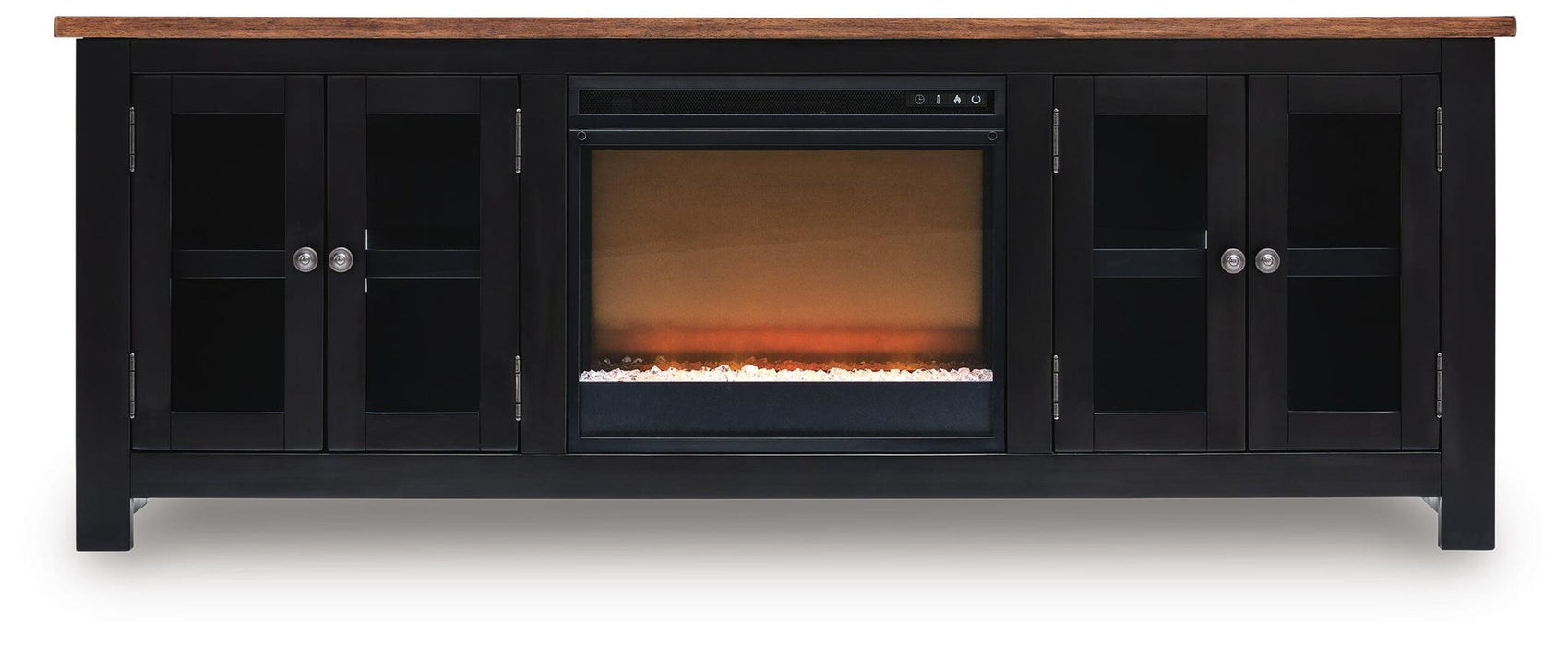 Wildenauer 76" TV Stand with Electric Fireplace - alternate view 2
