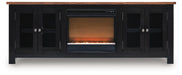 Wildenauer 76" TV Stand with Electric Fireplace - alternate view 2