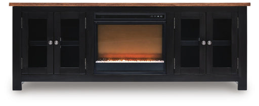 Wildenauer 76" TV Stand with Electric Fireplace - alternate view 2