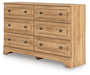 Aleaport Six Drawer Dresser - alternate view 2