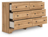 Aleaport Six Drawer Dresser - alternate view 3