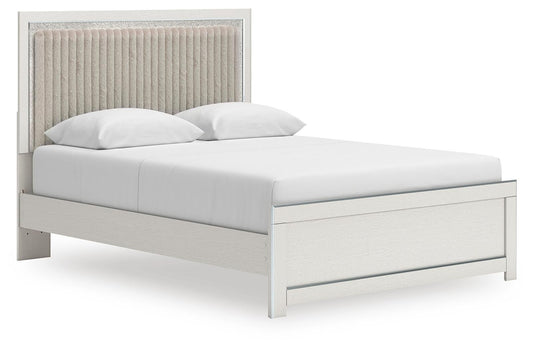 Zuraleus Queen Upholstered Panel Platform Bed - alternate view 2
