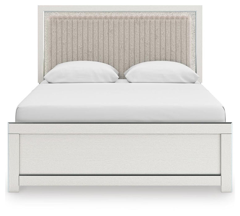 Zuraleus Queen Upholstered Panel Platform Bed - alternate view 5