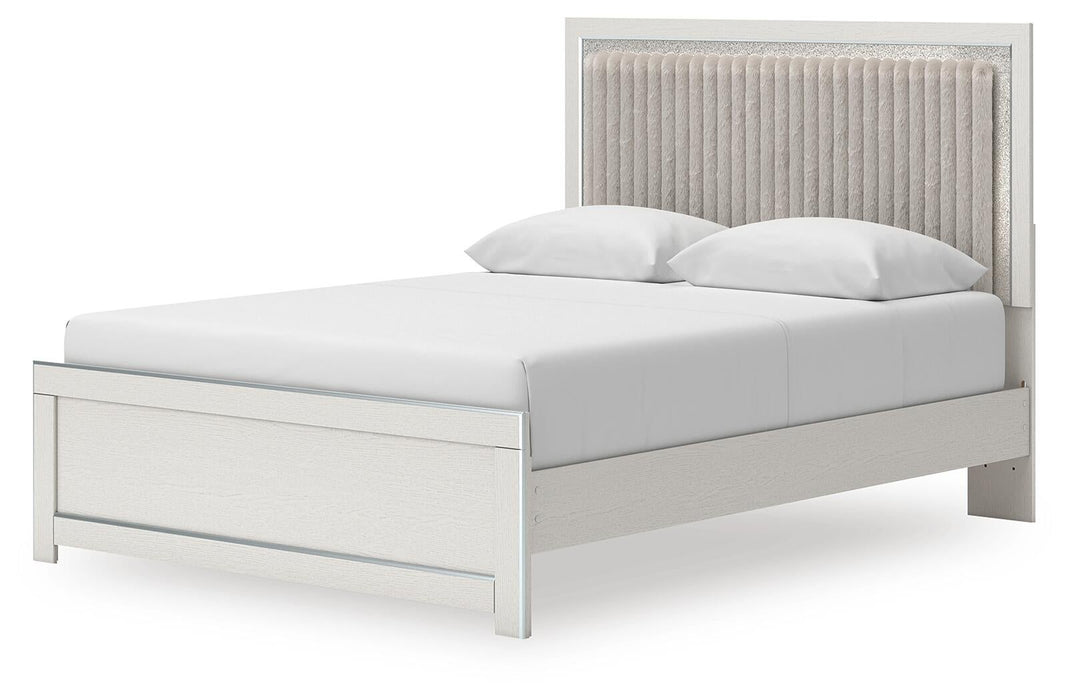 Zuraleus Queen Upholstered Panel Platform Bed - alternate view 4