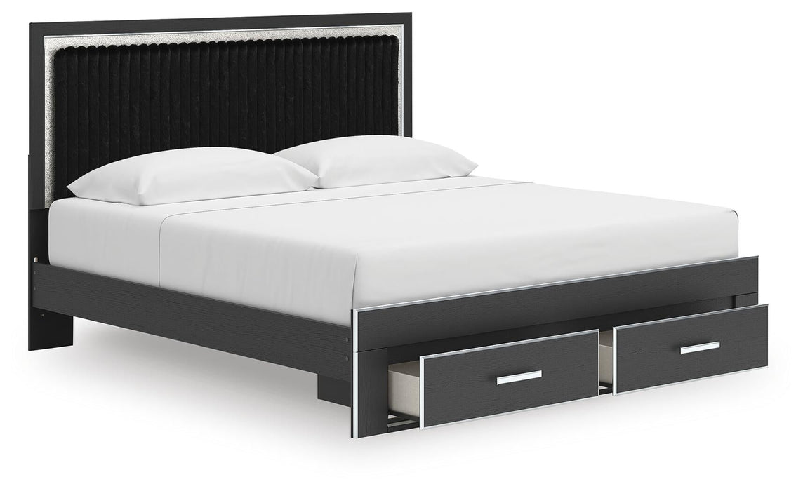 Zuraleus King Upholstered Panel Storage Bed - alternate view 5