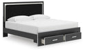 Zuraleus King Upholstered Panel Storage Bed - alternate view 5