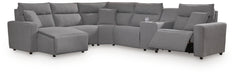 Modmax II 6-Piece Power Reclining Sectional with Chaise and Console - alternate view 2