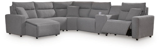 Modmax II 6-Piece Power Reclining Sectional with Chaise and Console - alternate view 2