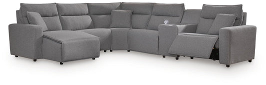 Modmax II 6-Piece Power Reclining Sectional with Chaise and Console - alternate view 2