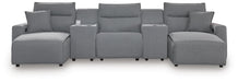 Modmax II 5-Piece Power Reclining Sectional with Chaise and Consoles - alternate view 2