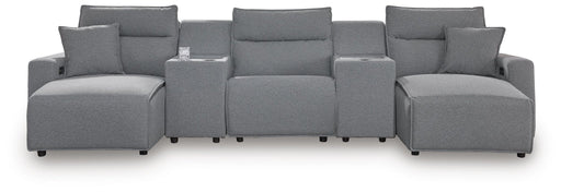 Modmax II 5-Piece Power Reclining Sectional with Chaise and Consoles - alternate view 2