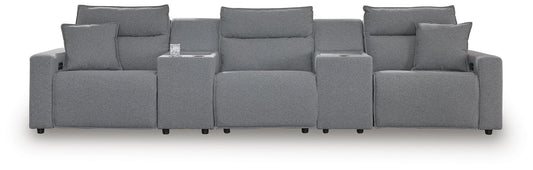 Modmax II 5-Piece Power Reclining Sectional with Consoles - alternate view 2