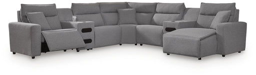 Modmax II 7-Piece Power Reclining Sectional with Chaise and Audio Consoles - alternate view 2