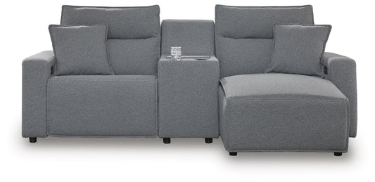 Modmax II 3-Piece Power Reclining Sectional with Chaise and Console - alternate view 2