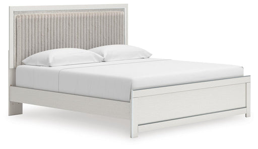 Zuraleus King Upholstered Panel Platform Bed - alternate view 2