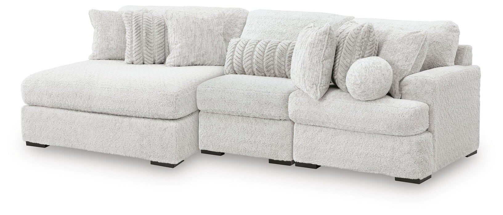 Cuddle Plush 3-Piece Sectional with Chaise - alternate view 2