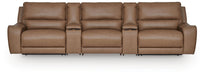 DeepWakes 5-Piece Reclining Sectional with Storage Consoles