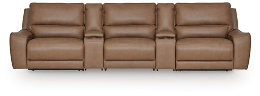 DeepWakes 5-Piece Reclining Sectional with Storage Consoles