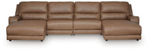 DeepWakes 4-Piece Reclining Sectional with Double Chaise