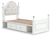 Kozlani Twin Upholstered Panel Storage Bed - alternate view 4