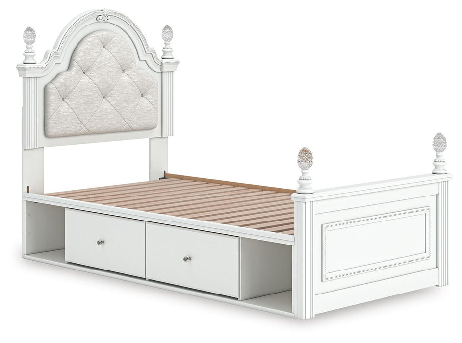 Kozlani Twin Upholstered Panel Storage Bed - alternate view 4